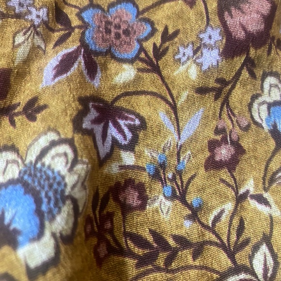 Rebecca Minkoff Helen Floral Dress. Color: Golden Yellow. Multi: Floral - Picture 8 of 11